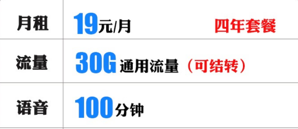 【長(zhǎng)期可選號(hào)】邢臺(tái)聯(lián)通 5G探花卡 19元包30G通用流量（可結(jié)轉(zhuǎn)）+100分鐘 +贈(zèng)送視頻會(huì)員