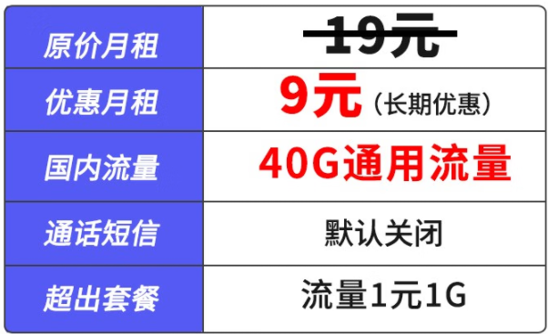 不限速隨便用 浙江臺(tái)州移動(dòng)上線9元包40G全國通用流量 【手慢無】