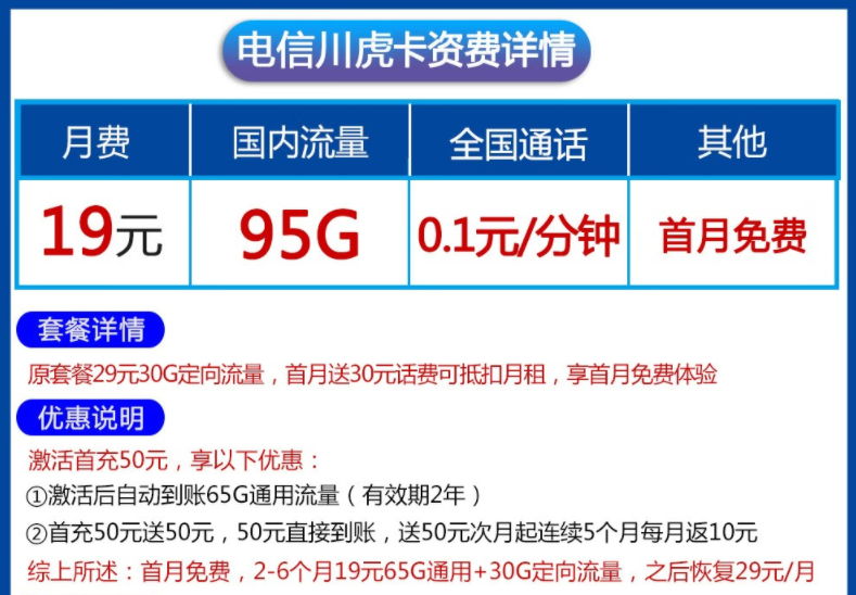 辭舊送吉虎新年迎玉兔 電信虎卡流量套餐全國(guó)通用手機(jī)流量卡