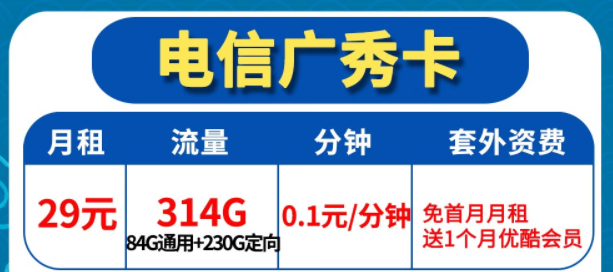 電信的流量卡到底好不好用？|電信廣秀卡、電信廣?？▅首月免費+送優(yōu)酷會員