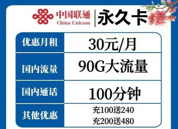 選擇哪種流量卡才是最優(yōu)？聯(lián)通永久卡30元、天慶卡19元月租|純通用流量+語(yǔ)音通話