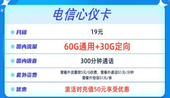 流量卡到手要盡快激活嗎？電信心儀卡19元90G+300分鐘通話+包郵