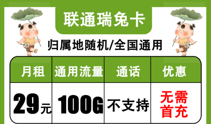 聯(lián)通純流量卡免費(fèi)申請(qǐng)|聯(lián)通瑞兔卡、金兔卡|流量卡網(wǎng)速不好？