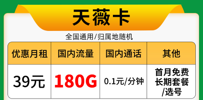 9元驚喜流量卡！電信佳名卡、電信天薇卡長(zhǎng)期資費(fèi)|+首月0元用+免費(fèi)配送